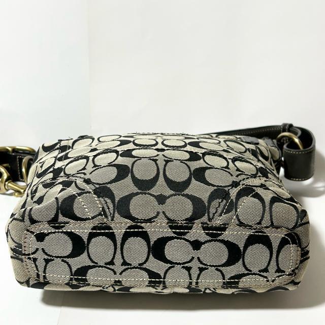 COACH �R�[�` �V�O�l�`���[ �V�����_�[�o�b�O ���|�� �΂߂��� �o�b�O 10403 �L�����o�X ���U�[ �O���[ �u���b�N �� �u�����h�� 