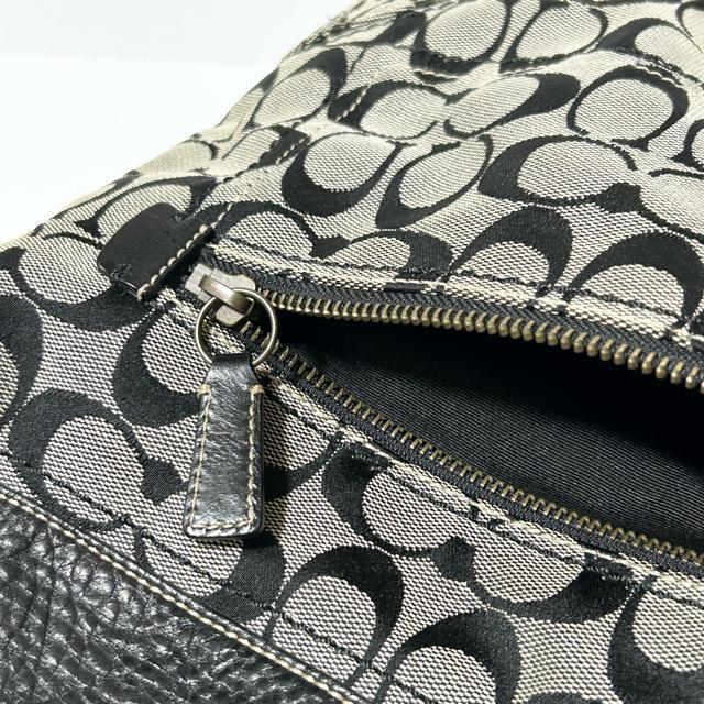 COACH �R�[�` �V�O�l�`���[ �V�����_�[�o�b�O ���|�� �΂߂��� �o�b�O 10403 �L�����o�X ���U�[ �O���[ �u���b�N �� �u�����h�� 