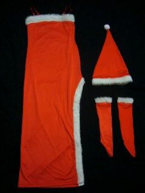 クリスマス X'mas♪セクシー.キュート 小悪魔 サンタコスチューム ロングドレスコスプレ 3点セット < 女性ファッション クリスマス X'mas♪セクシー.キュート 小悪魔 サンタコスチューム ロングドレスコスプレ 3点セット < 女性ファッションの