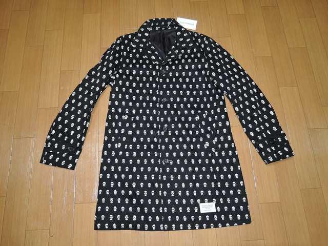 新品ワコマリアWACKO MARIAスカルドット柄ショップコートL黒 < ブランド  新品ワコマリアWACKO MARIAスカルドット柄ショップコートL黒  < ブランドの