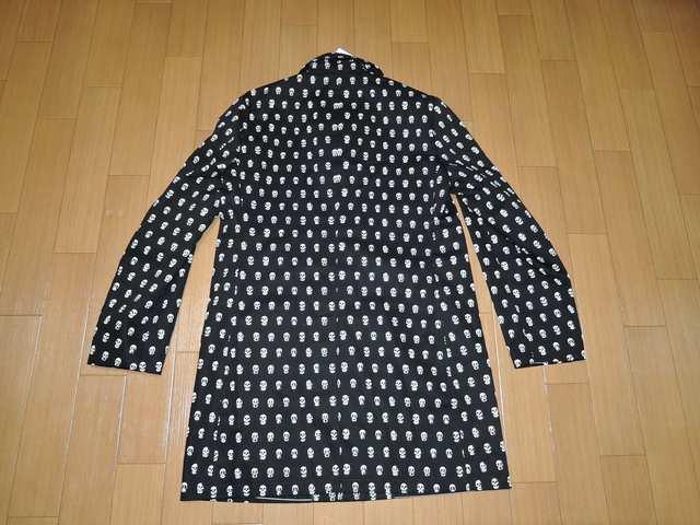 新品ワコマリアWACKO MARIAスカルドット柄ショップコートL黒 < ブランド  新品ワコマリアWACKO MARIAスカルドット柄ショップコートL黒 < ブランドの