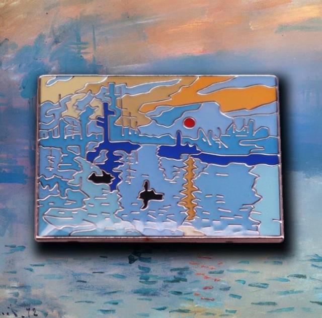 新品 クロード・モネ 印象・日の出 モチーフ ピンブローチ  < 女性アクセサリー/時計  新品 クロード・モネ 印象・日の出 モチーフ ピンブローチ   < 女性アクセサリー/時計の