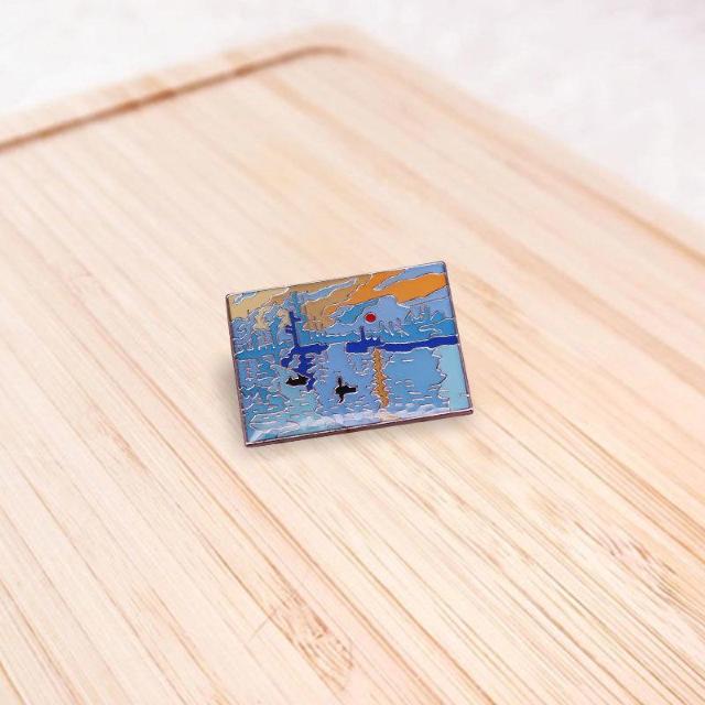 新品 クロード・モネ 印象・日の出 モチーフ ピンブローチ  < 女性アクセサリー/時計  新品 クロード・モネ 印象・日の出 モチーフ ピンブローチ  < 女性アクセサリー/時計の