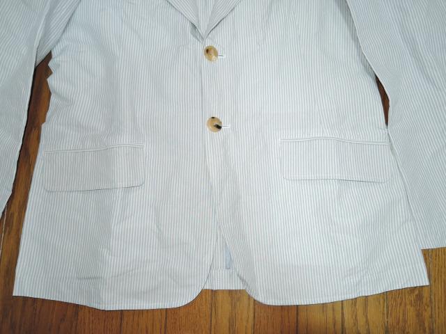 A BATHING APE Classics 薄手 テーラード ジャケット M 麻混 リネン ストライプ アベイシングエイプ < ブランド A BATHING APE Classics 薄手 テーラード ジャケット M 麻混 リネン ストライプ アベイシングエイプ < ブランドの