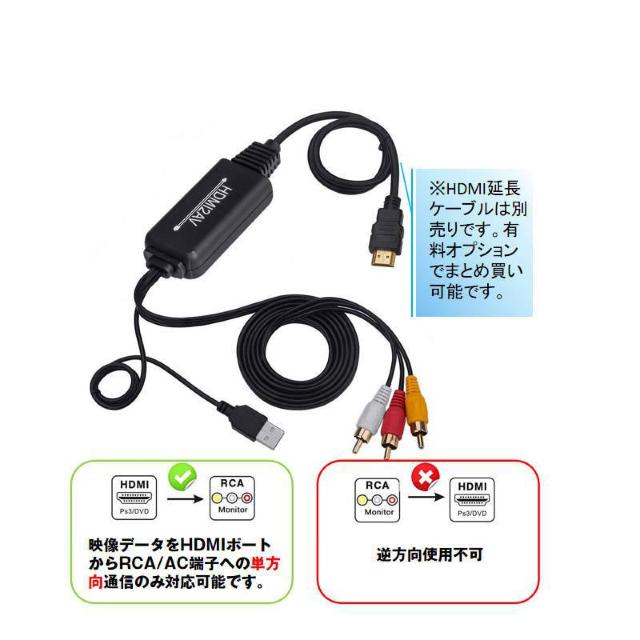 HDMI RCA 変換器 hdmiメス RCAオス 変換アダプター hdmi av変換ケーブル 1.3メートル コンバーター < 家電/AV  HDMI RCA 変換器 hdmiメス RCAオス 変換アダプター hdmi av変換ケーブル 1.3メートル コンバーター < 家電/AVの