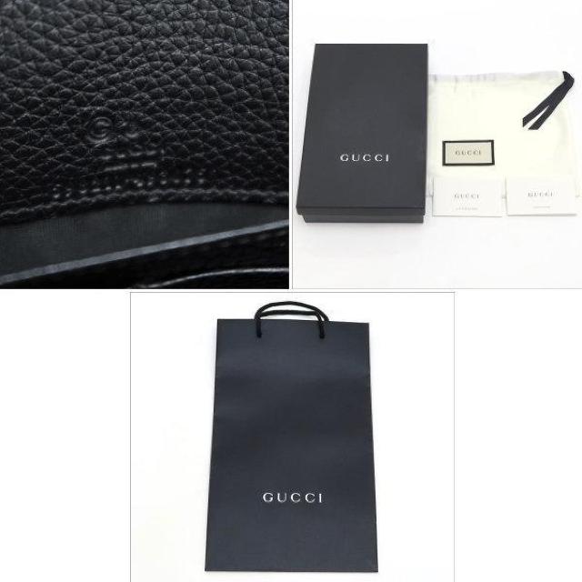 ◆ 新品 本物 ◆ GUCCI グッチ チェーンウォレット レザー 黒 ブラック ショルダーバッグ 保存袋 箱 人気 598211 < ブランド  ◆ 新品 本物 ◆ GUCCI グッチ チェーンウォレット レザー 黒 ブラック ショルダーバッグ 保存袋 箱 人気 598211 < ブランドの