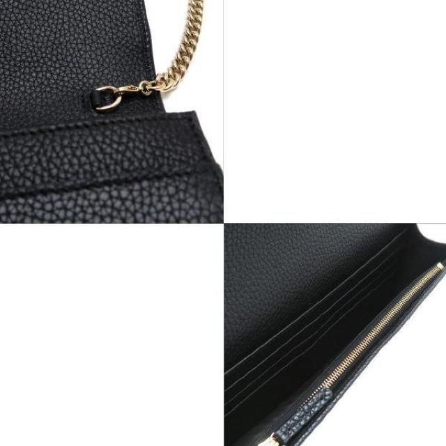 ◆ 新品 本物 ◆ GUCCI グッチ チェーンウォレット レザー 黒 ブラック ショルダーバッグ 保存袋 箱 人気 598211 < ブランド  ◆ 新品 本物 ◆ GUCCI グッチ チェーンウォレット レザー 黒 ブラック ショルダーバッグ 保存袋 箱 人気 598211 < ブランドの