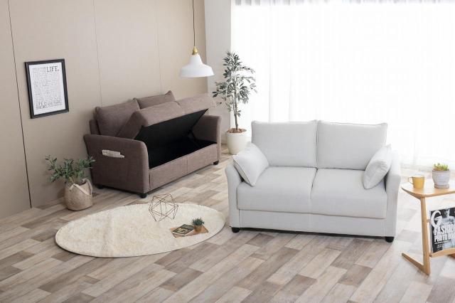 【送料無料】Riely 収納付き2人掛けソファ クッション付き 収納付き ポケットコイル < インテリア/ライフ 【送料無料】Riely 収納付き2人掛けソファ クッション付き 収納付き ポケットコイル < インテリア/ライフの