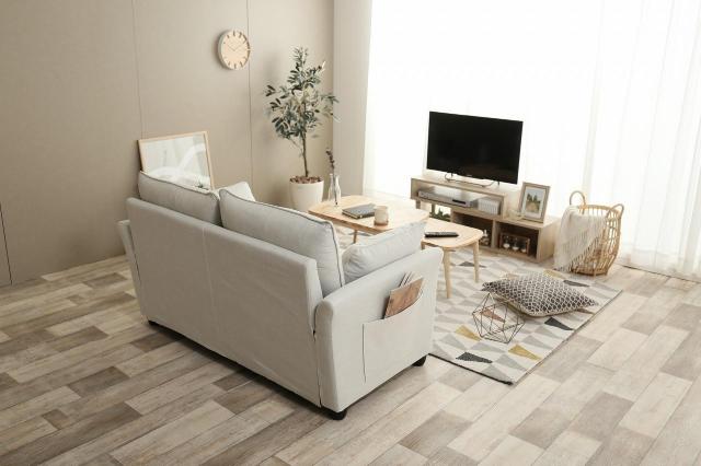 【送料無料】Riely 収納付き2人掛けソファ クッション付き 収納付き ポケットコイル < インテリア/ライフ 【送料無料】Riely 収納付き2人掛けソファ クッション付き 収納付き ポケットコイル < インテリア/ライフの