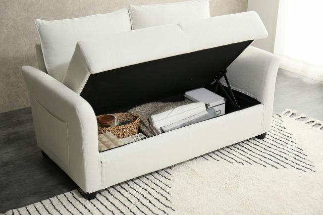 【送料無料】Riely 収納付き2人掛けソファ クッション付き 収納付き ポケットコイル < インテリア/ライフ 【送料無料】Riely 収納付き2人掛けソファ クッション付き 収納付き ポケットコイル < インテリア/ライフの