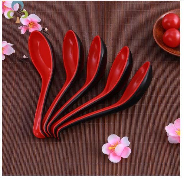 未使用 送料無料 5個 れんげ レンゲ 中華 食器  スプーン 赤黒  < インテリア/ライフ  未使用 送料無料 5個 れんげ レンゲ 中華 食器  スプーン 赤黒  < インテリア/ライフの