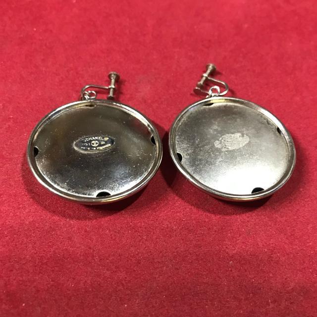 レア 正規品 シャネル ビッグサークルNo5 イヤリング シルバー < ブランド レア 正規品 シャネル ビッグサークルNo5 イヤリング シルバー < ブランドの