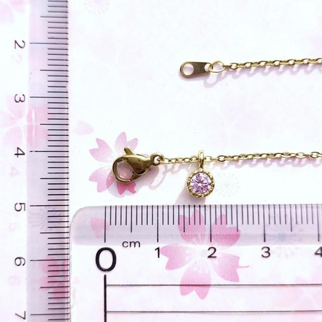 送料無料 即買い:ピンクCZシンプルネックレス < 女性アクセサリー/時計 送料無料 即買い:ピンクCZシンプルネックレス < 女性アクセサリー/時計の