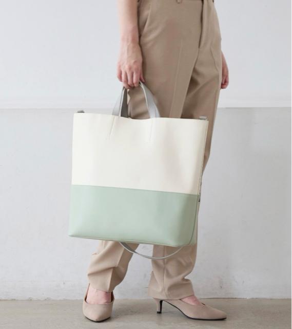 新品☆TOPKAPI COULEUR(トプカピクリュ)バイカラーショルダー付きトートバッグ☆ < ブランド 新品☆TOPKAPI COULEUR(トプカピクリュ)バイカラーショルダー付きトートバッグ☆ < ブランドの