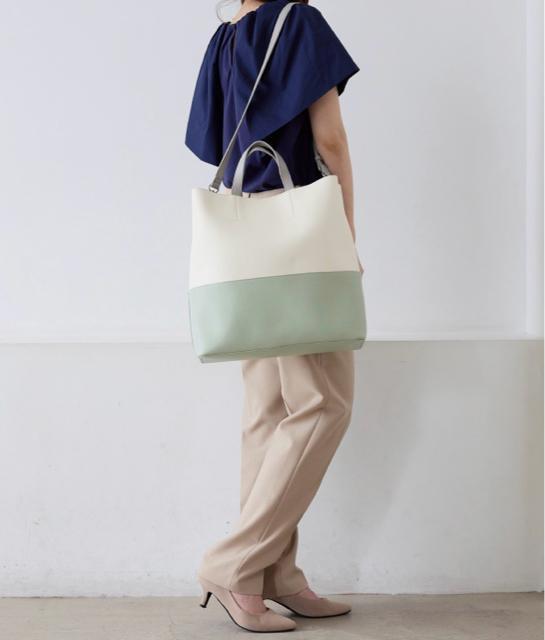 新品☆TOPKAPI COULEUR(トプカピクリュ)バイカラーショルダー付きトートバッグ☆ < ブランド 新品☆TOPKAPI COULEUR(トプカピクリュ)バイカラーショルダー付きトートバッグ☆ < ブランドの