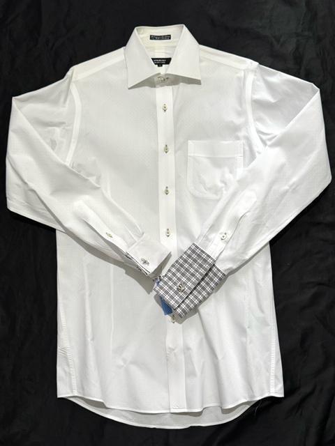 ★美品+クリーニング!★新品の王冠カフス*プレゼント!◆送料無料◆激レア!バーバリーブラックレーベル長袖シャツM*高級感Wカフス袖 < 男性ファッション ★美品+クリーニング!★新品の王冠カフス*プレゼント!◆送料無料◆激レア!バーバリーブラックレーベル長袖シャツM*高級感Wカフス袖 < 男性ファッションの