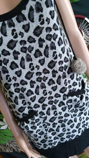 激カワッ(*´艸`)ポンポン付き&豹柄ニットチュニ×ミニワンピ < 女性ファッション  激カワッ(*´艸`)ポンポン付き&豹柄ニットチュニ×ミニワンピ < 女性ファッションの