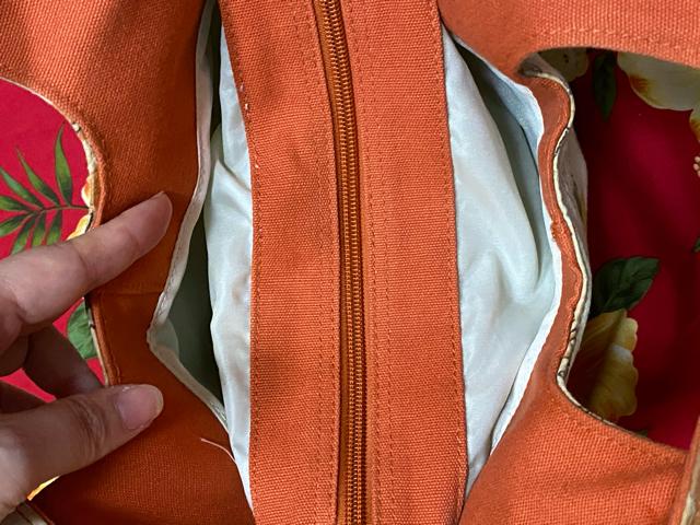 デザイン可愛い☆ハイビスカス柄オレンジbag☆ < 女性ファッション  デザイン可愛い☆ハイビスカス柄オレンジbag☆ < 女性ファッションの
