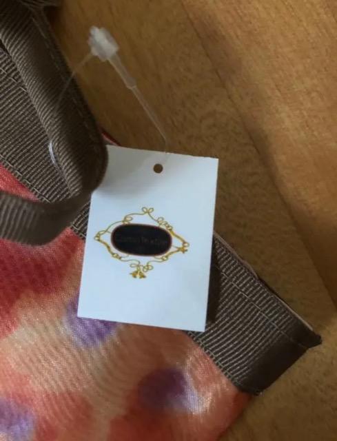 新品☆花柄 シフォン地 リボン付きバッグ サブバッグに最適 < 女性ファッション  新品☆花柄 シフォン地 リボン付きバッグ サブバッグに最適 < 女性ファッションの