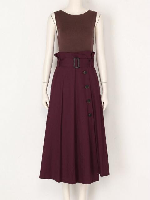 SNIDELスナイデルニットコンビトレンチワンピースWINEワインドッキング < ブランド SNIDELスナイデルニットコンビトレンチワンピースWINEワインドッキング < ブランドの