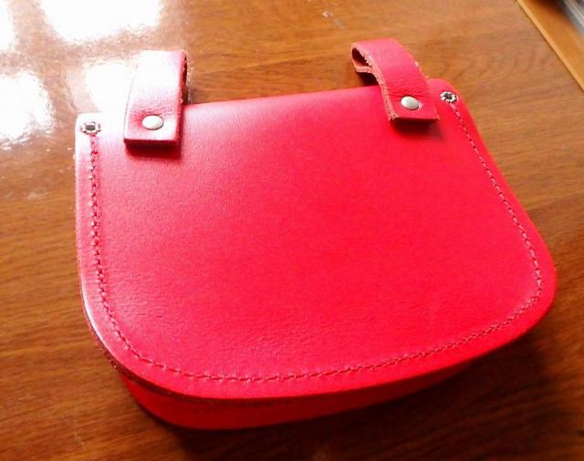 ◆レザーポーチ レッド 中古品 < 男性ファッション  ◆レザーポーチ レッド 中古品 < 男性ファッションの