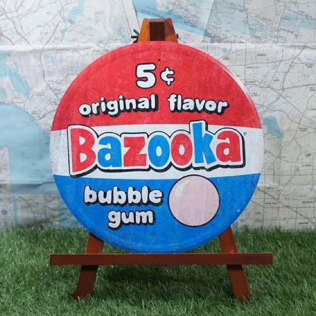 新品【ブリキ看板】Bazooka Bubble Gum/バズーカバブルガム 5¢ 丸型 < ホビー  新品【ブリキ看板】Bazooka Bubble Gum/バズーカバブルガム 5¢ 丸型  < ホビーの