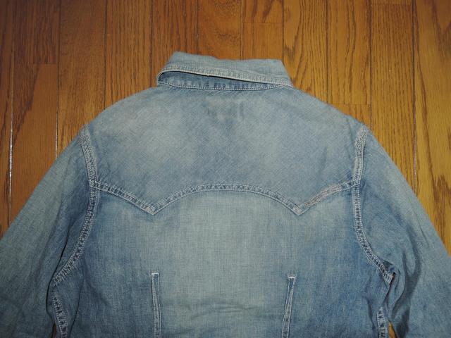 TMT ダメージ加工 デニムシャツ S インディゴ ウエスタン 長袖 ティーエムティー < ブランド  TMT ダメージ加工 デニムシャツ S インディゴ ウエスタン 長袖 ティーエムティー < ブランドの