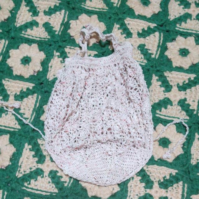 手編みのミニバック、茶巾 < ペット/手芸/園芸  手編みのミニバック、茶巾 < ペット/手芸/園芸の