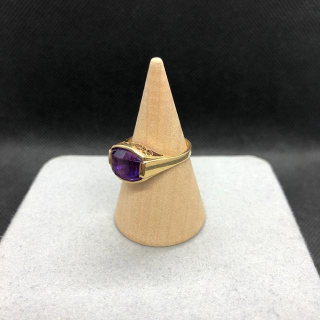 即決 K18 ゴールド アメジスト リング 指輪 12.5号 < 女性アクセサリー/時計  即決 K18 ゴールド アメジスト リング 指輪 12.5号  < 女性アクセサリー/時計の