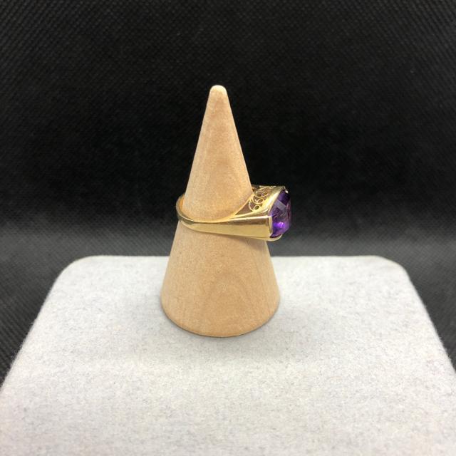 即決 K18 ゴールド アメジスト リング 指輪 12.5号 < 女性アクセサリー/時計  即決 K18 ゴールド アメジスト リング 指輪 12.5号 < 女性アクセサリー/時計の
