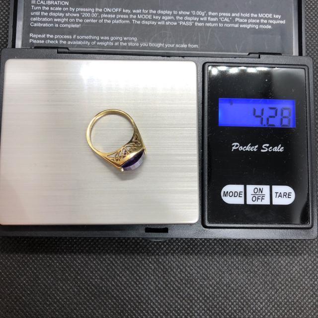 即決 K18 ゴールド アメジスト リング 指輪 12.5号 < 女性アクセサリー/時計  即決 K18 ゴールド アメジスト リング 指輪 12.5号 < 女性アクセサリー/時計の