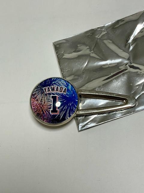 東京ヤクルトスワローズ 山田1  シークレットガラスヘアクリップ 未使用 < レジャー/スポーツ  東京ヤクルトスワローズ 山田1  シークレットガラスヘアクリップ 未使用 < レジャー/スポーツの