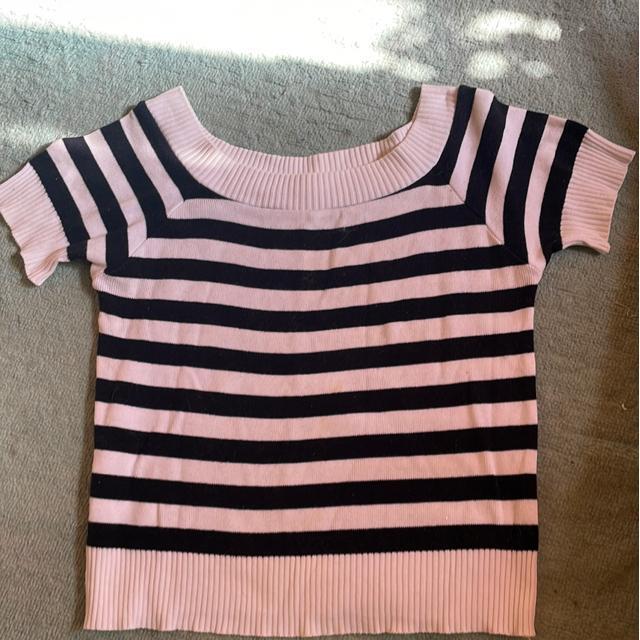 普段着にボーダーニットカットソー < 女性ファッション  普段着にボーダーニットカットソー  < 女性ファッションの