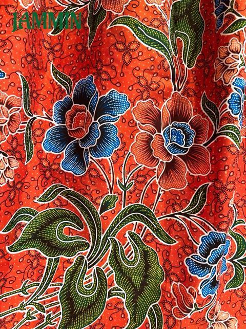 バティック花柄ロングスカート ロングスカート アジアン アジアン ヒッピー < 女性ファッション  バティック花柄ロングスカート ロングスカート アジアン アジアン ヒッピー < 女性ファッションの