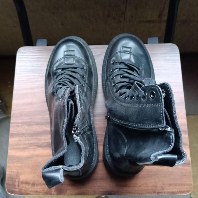 新品 25cm レディース ブーツ ブラック 厚底 シューズ ショートブーツ < 女性ファッション 新品 25cm レディース ブーツ ブラック 厚底 シューズ ショートブーツ < 女性ファッションの