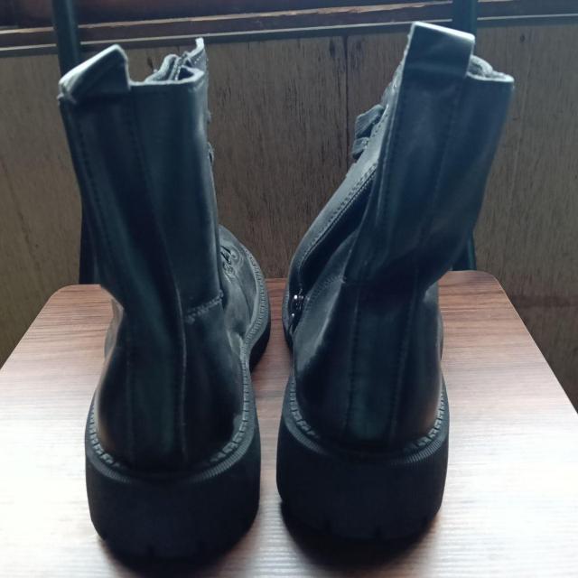 新品 25cm レディース ブーツ ブラック 厚底 シューズ ショートブーツ < 女性ファッション 新品 25cm レディース ブーツ ブラック 厚底 シューズ ショートブーツ < 女性ファッションの