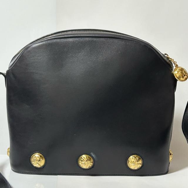 Salvatore Ferragamo �t�F���K�� AN21-4223 �q�[�����`�[�t ���U�[ �V�����_�[ �o�b�O �u���b�N �� �u�����h�� 