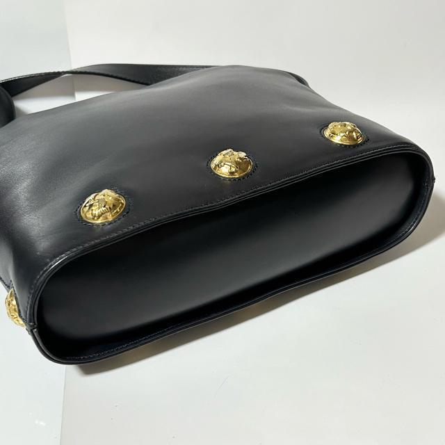 Salvatore Ferragamo �t�F���K�� AN21-4223 �q�[�����`�[�t ���U�[ �V�����_�[ �o�b�O �u���b�N �� �u�����h�� 