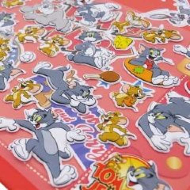【トム&ジェリー】可愛い♪持って歩ける ぷっくり おでかけ シールセット < アニメ/コミック/キャラクター  【トム&ジェリー】可愛い♪持って歩ける ぷっくり おでかけ シールセット < アニメ/コミック/キャラクターの