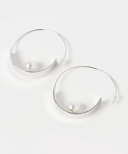 andGIRL・雑誌掲載【新品未使用】TONALトーナル●パールフープピアス●シルバー●フープピアス パールピアス < 女性アクセサリー/時計 andGIRL・雑誌掲載【新品未使用】TONALトーナル●パールフープピアス●シルバー●フープピアス パールピアス < 女性アクセサリー/時計の