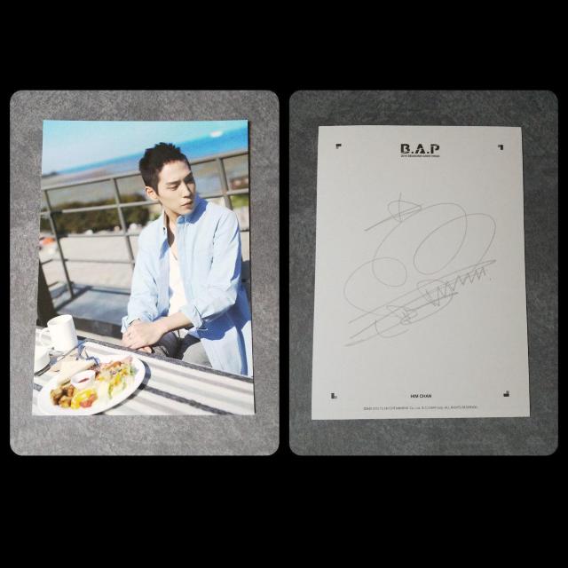 B.A.P★ヒムチャン『One Shot』特典トレカなど18点★直筆サイン& < タレントグッズ  B.A.P★ヒムチャン『One Shot』特典トレカなど18点★直筆サイン& < タレントグッズの