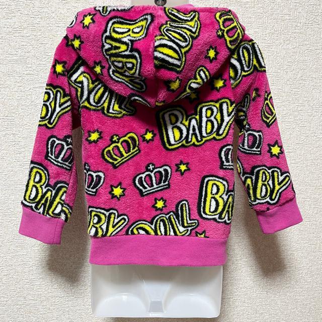 【BABYDOLL/90】クラウン&ブランドロゴ総柄フリースパーカー < ブランド  【BABYDOLL/90】クラウン&ブランドロゴ総柄フリースパーカー < ブランドの