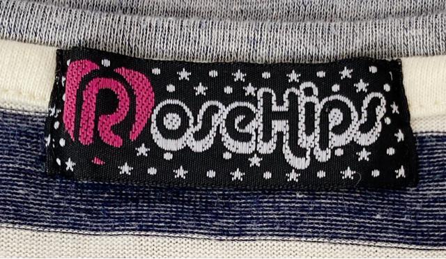 φZD Rose Hips 長袖 グレー白 ボーダー ロング Tシャツ 160 N2m < 女性ファッション φZD Rose Hips 長袖 グレー白 ボーダー ロング Tシャツ 160 N2m < 女性ファッションの