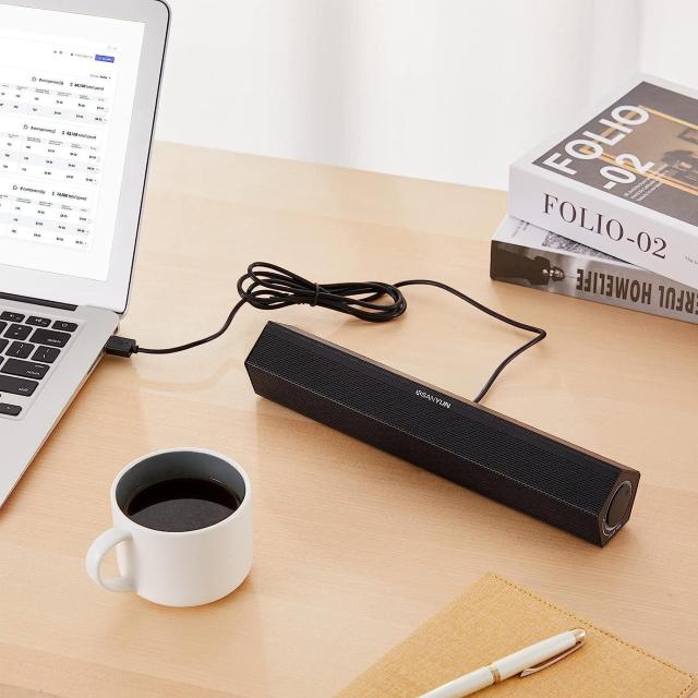 SW010 デュアルモードパソコンスピーカー、8 Wハイファイステレオ、有線USB接続、電源とオーディオ用16ビットDAC内蔵 < 家電/AV  SW010 デュアルモードパソコンスピーカー、8 Wハイファイステレオ、有線USB接続、電源とオーディオ用16ビットDAC内蔵 < 家電/AVの