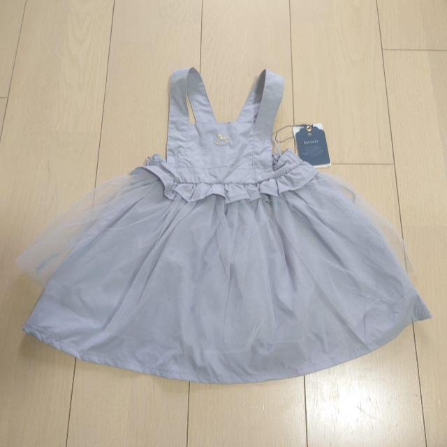 cottoli【新品】ジャンパースカート 95 チュールワンピース コトリ < キッズ/ベビー  cottoli【新品】ジャンパースカート 95 チュールワンピース コトリ < キッズ/ベビーの