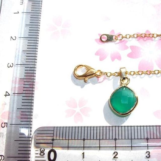 送料無料 即買い:天然石 AAA グリーンオニキス ネックレス < 女性アクセサリー/時計  送料無料 即買い:天然石 AAA グリーンオニキス ネックレス < 女性アクセサリー/時計の