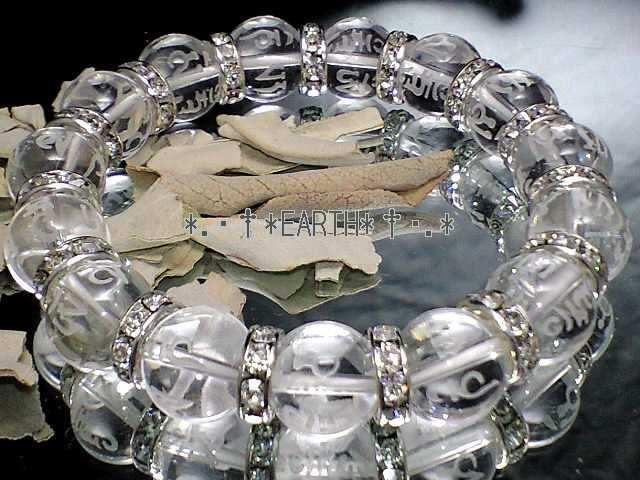 天然石★12ミリ素彫六字真言梵字水晶銀平ロンデル数珠 < 男性アクセサリー/時計 天然石★12ミリ素彫六字真言梵字水晶銀平ロンデル数珠 < 男性アクセサリー/時計の