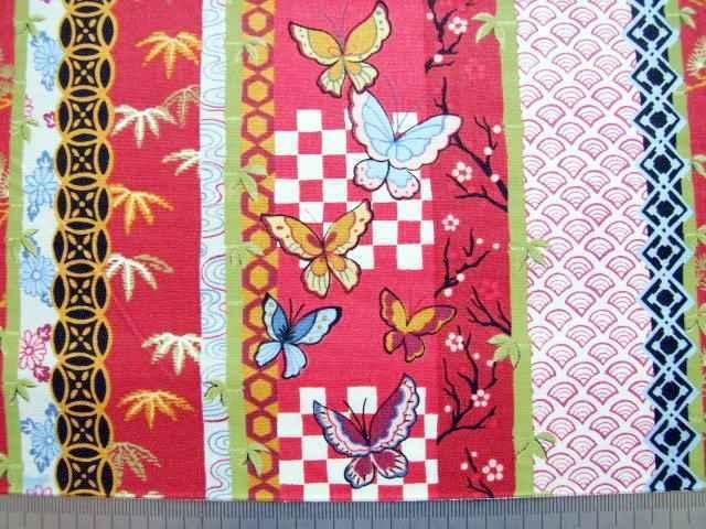 USAコットン 赤地 和風柄松竹梅蝶 50×110 < ペット/手芸/園芸 USAコットン 赤地 和風柄松竹梅蝶 50×110 < ペット/手芸/園芸の