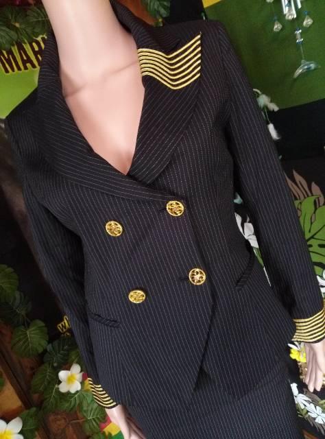9AR*カッコイイ〜(*/∀\*)金釦&ストライプスーツ < 女性ファッション  9AR*カッコイイ〜(*/∀\*)金釦&ストライプスーツ < 女性ファッションの