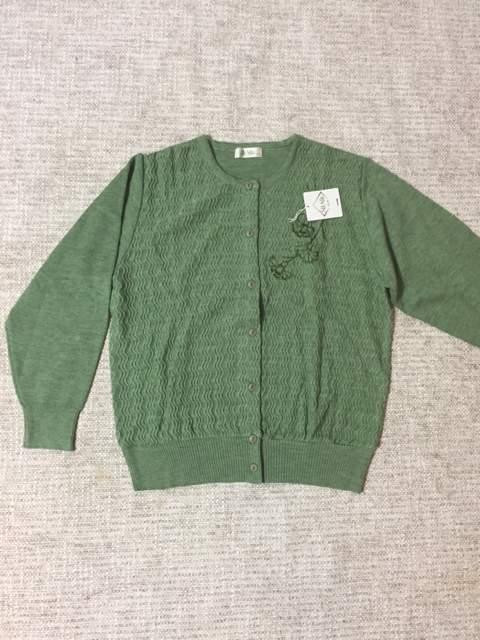 426.新品☆薄手ニットカーディガン☆グリーン系☆サイズL < 女性ファッション  426.新品☆薄手ニットカーディガン☆グリーン系☆サイズL < 女性ファッションの